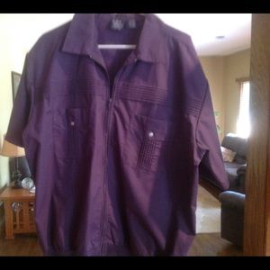 John Blair Zipper Two Pocket Short Sleeve Shirt XL